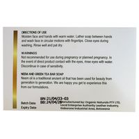 Organic Naturals Neem and Green Tea Bar Soap